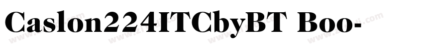 Caslon224ITCbyBT Boo字体转换